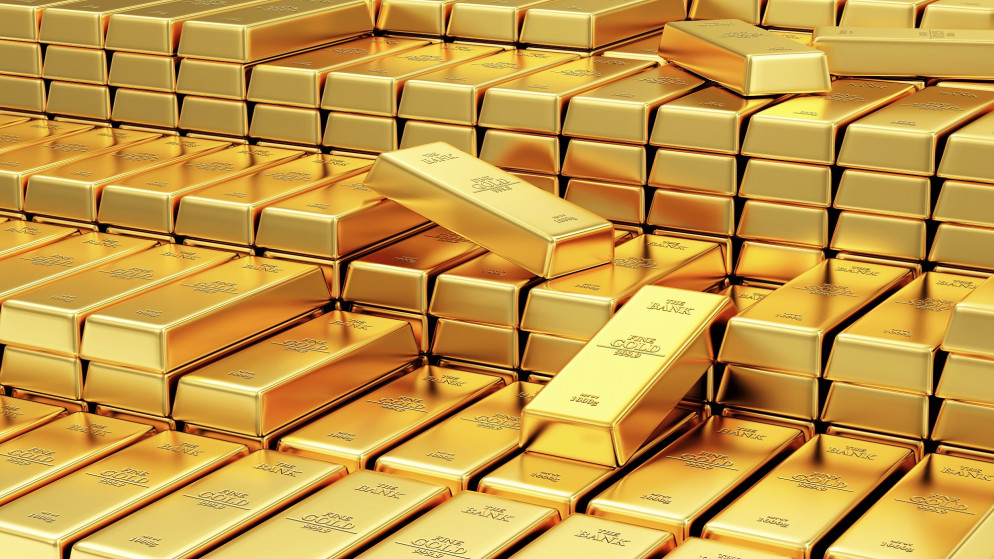 زادت العقود الأميركية الآجلة للذهب 0.1 بالمئة إلى 1879.20 دولار. (shutterstock)