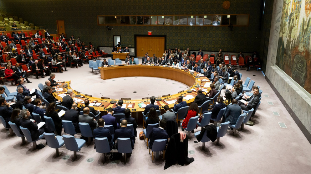 صورة أرشيفية لاجتماع في مجلس الأمن الدولي. (shutterstock)