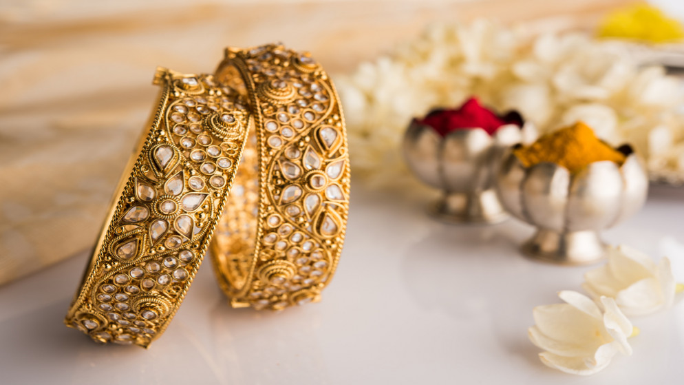 مجوهرات الزفاف الهندية التقليدية.(shutterstock)