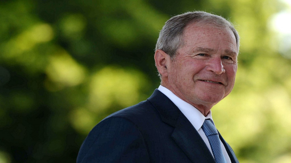 الرئيس الأميركي الأسبق جورج دبليو بوش، 4 نيسان/أبريل 2017. (أ ف ب)