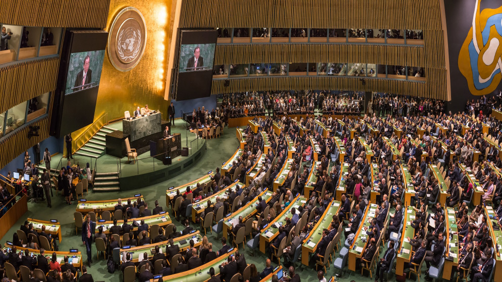 افتتاح سابق لأعمال الجمعية العامة للأمم المتحدة. (shutterstock)