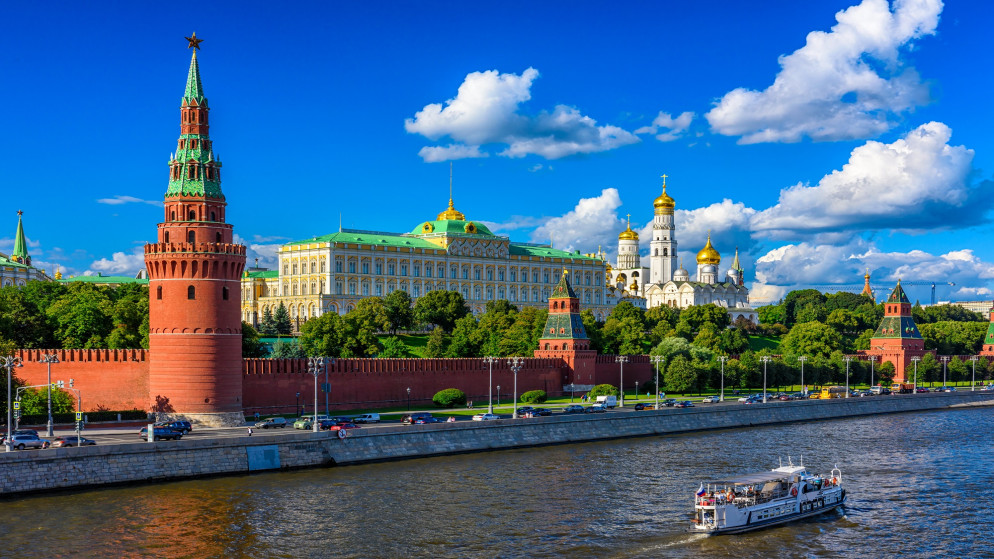 أحد المباني التابعة لمجمع (الكرملين) الرئاسي في موسكو. (shutterstock)