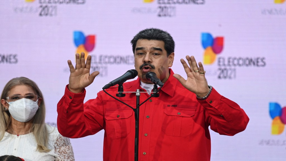 الرئيس الفنزويلي نيكولاس مادورو. (أ ف ب)