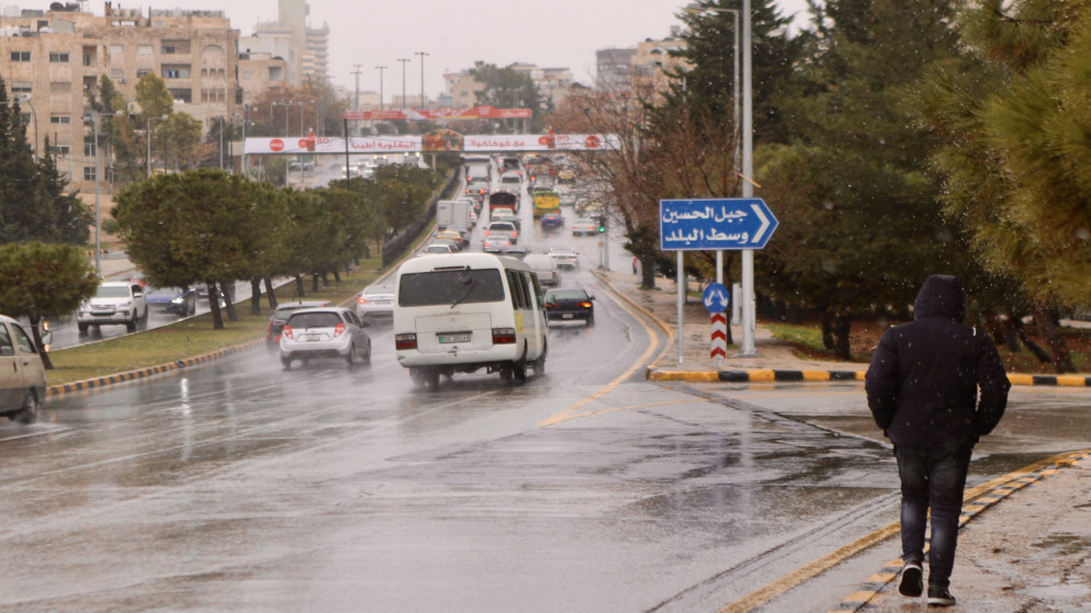 أمطار في العاصمة عمّان. أرشيفية. (صلاح ملكاوي/ المملكة)