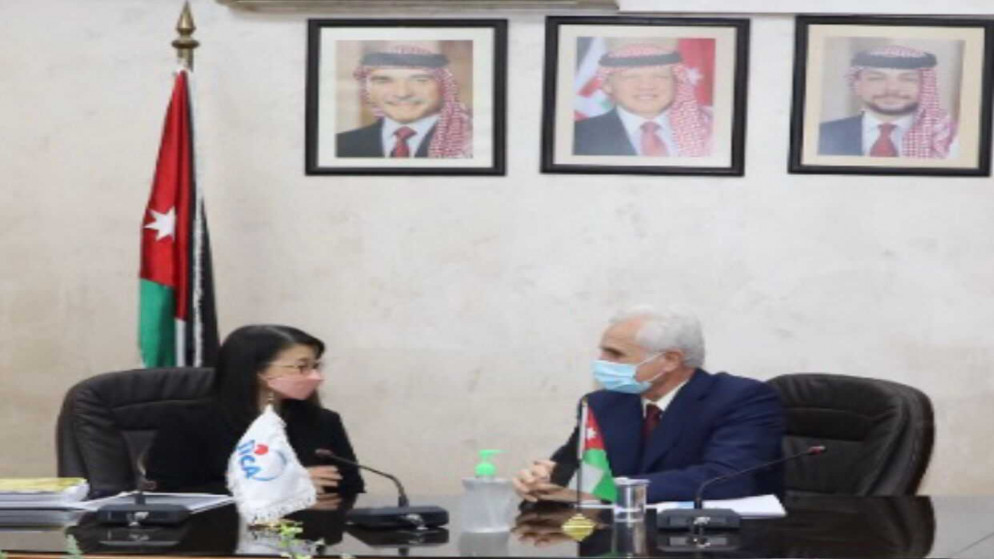 وزير التربية والتعليم، وجيه عويس خلال إطلاق مشروع "توفير بيئة تعلم لجميع الأطفال في المملكة الأردنية الهاشمية " بالتعاون مع الوكالة اليابانية للتعاون الدولي (جايكا). (بترا)