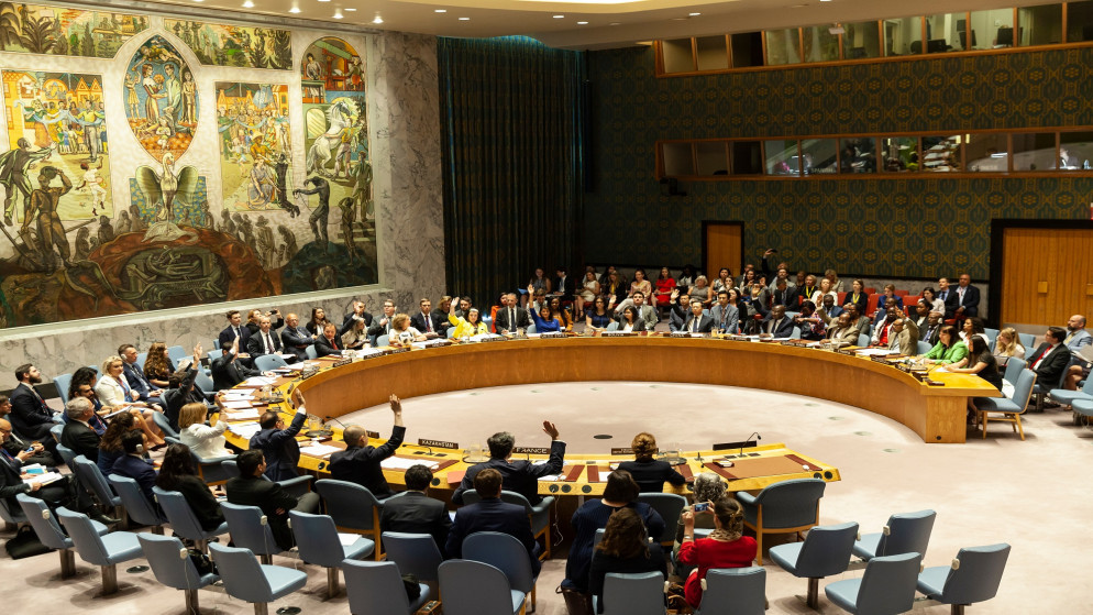 صورة أرشيفية لجلسة سابقة لمجلس الأمن الدولي. (shutterstock)