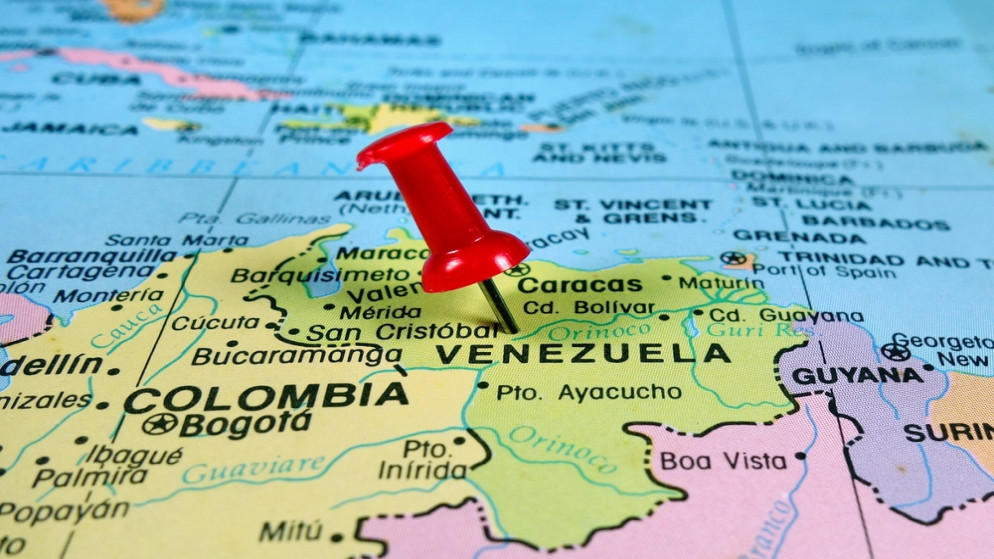 خريطة فنزويلا. (shutterstock)