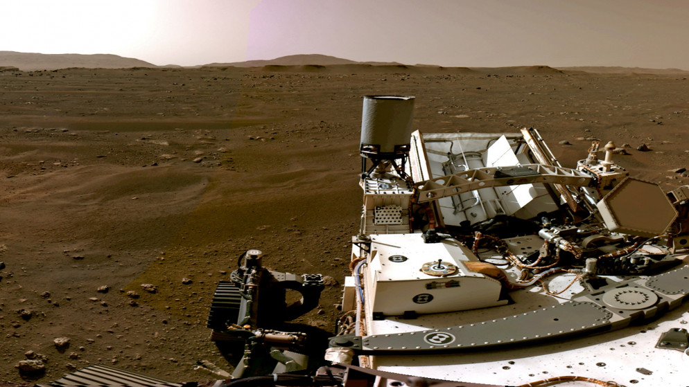 صورة تظهر المناظر الطبيعية على كوكب المريخ. (رويترز)