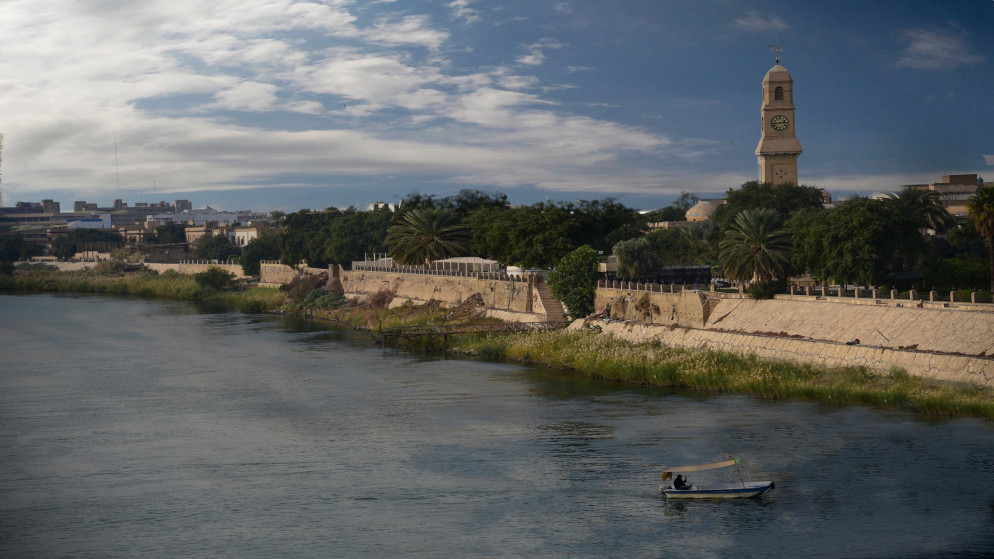 نهر دجلة وقصر القشلة في العاصمة العراقية بغداد، آذار/مارس 2018. (shutterstock)