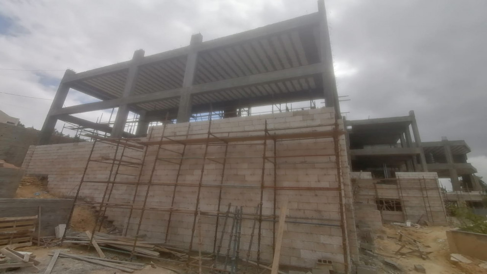 مبنى المركز الثقافي في عجلون قيد الإنشاء. (المملكة)