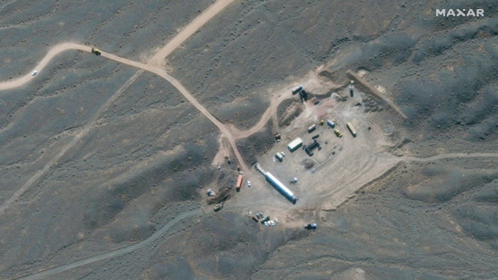 صورة بالأقمار الاصطناعية تظهر منشأة نطنز النووية الإيرانية. (أ ف ب)