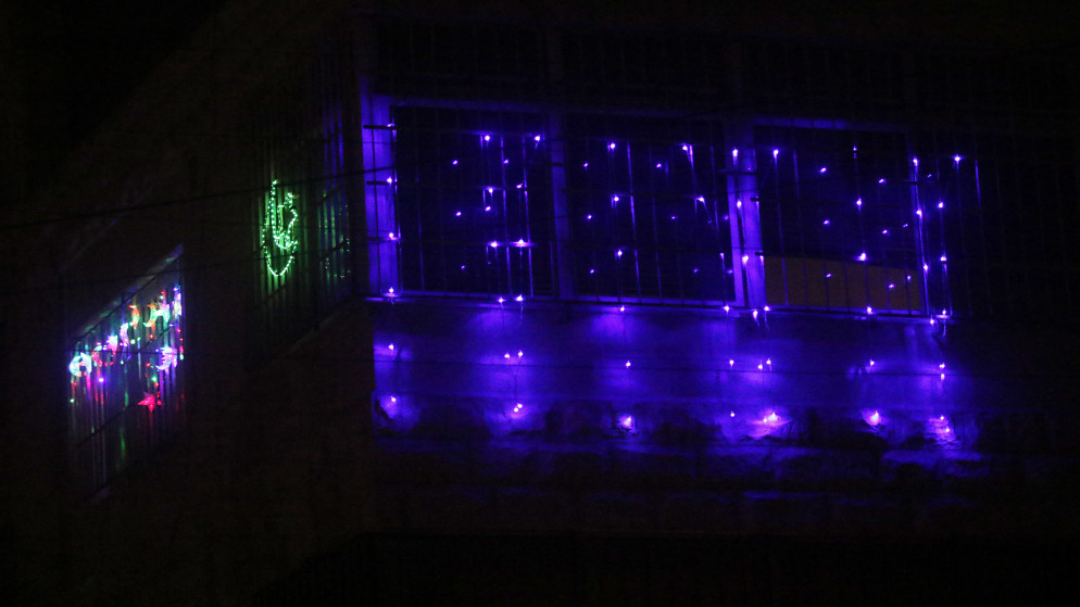 أضواء على منازل في عمّان. (صلاح ملكاوي/المملكة)