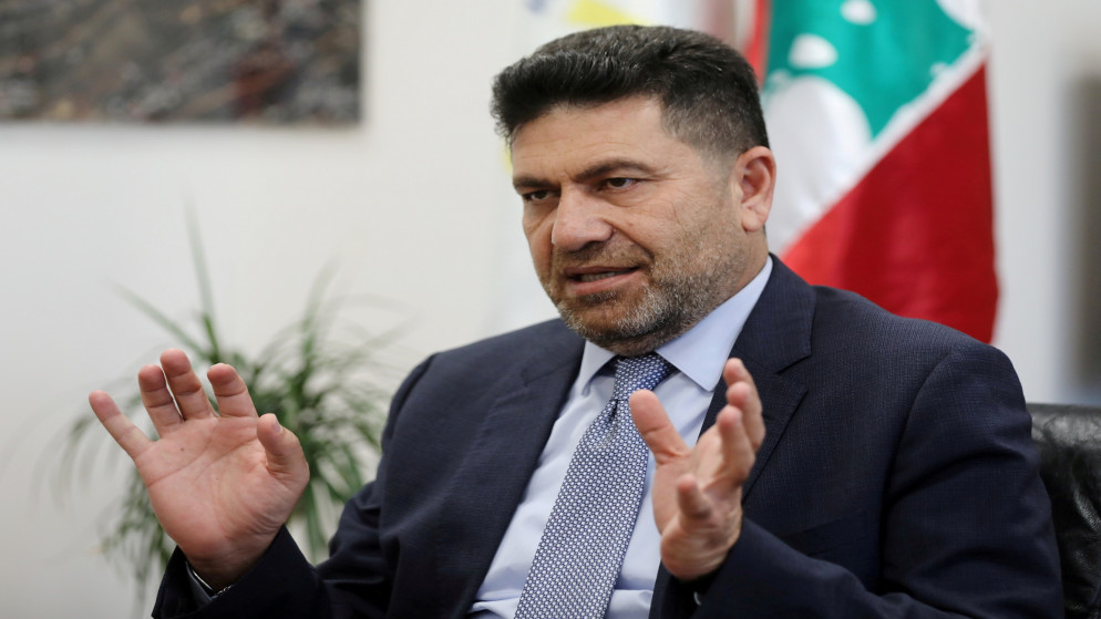 وزير الطاقة اللبناني ريمون غجر، 20 أيار/مايو 2020. (رويترز)