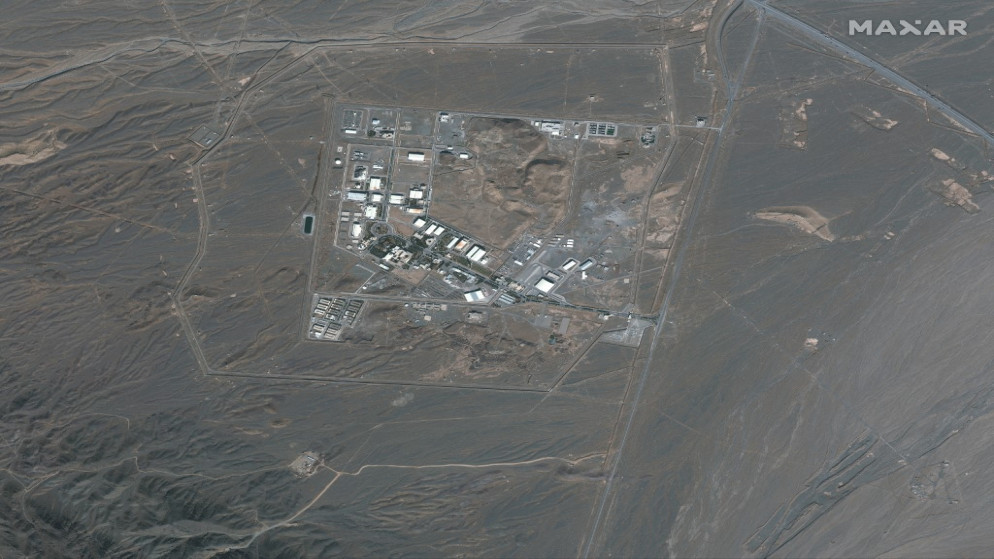 صورة بالأقمار الاصطناعية تظهر منشأة نطنز النووية الإيرانية. (أ ف ب)