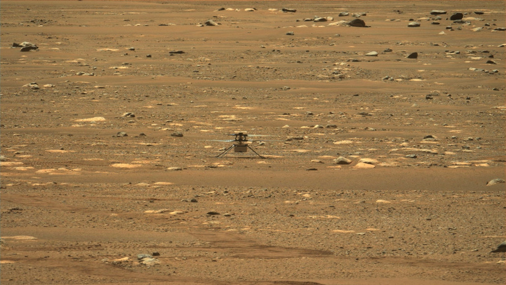 هبوط مروحية تابعة لـ "ناسا" على كوكب المريخ. (رويترز)