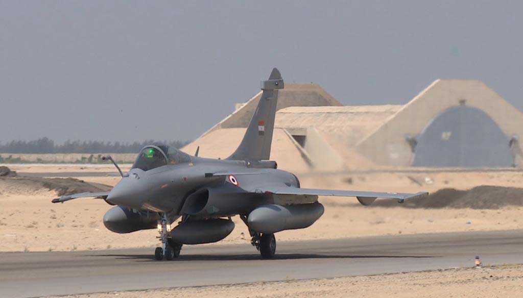 صورة لطائرة مقاتلة. (وزارة الدفاع المصرية)