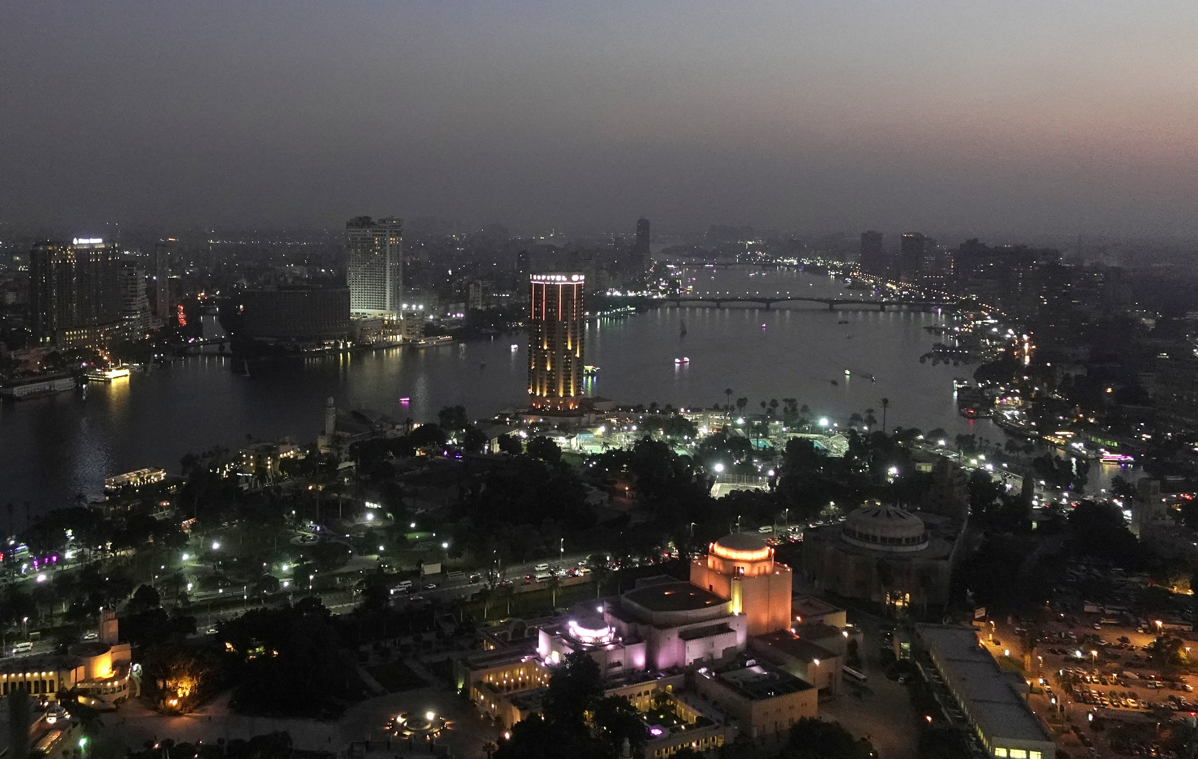 نهر النيل وبرج القاهرة في العاصمة المصرية القاهرة، 5 كانون الأول/ديسمبر 2019. (رويترز)