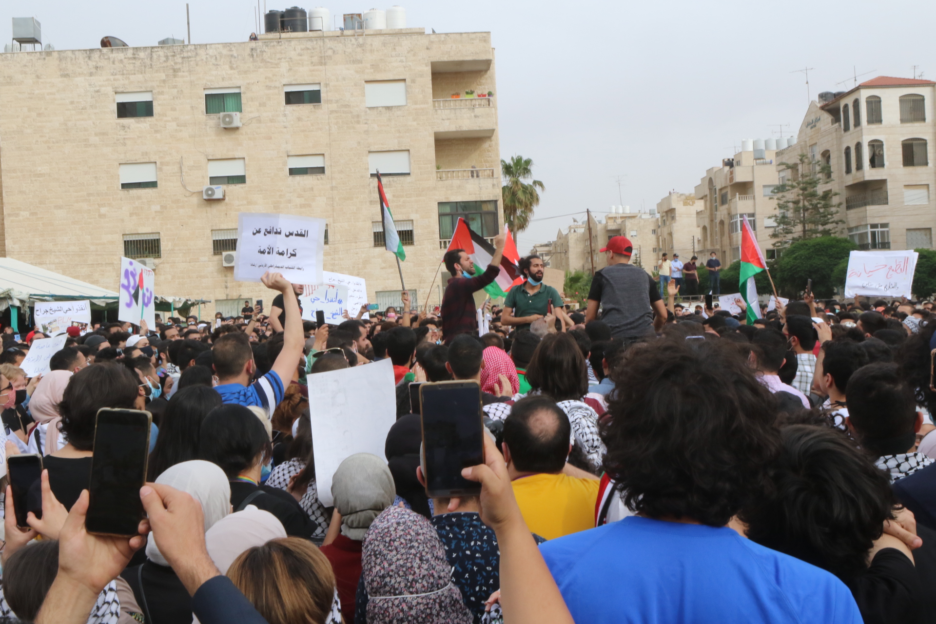 وقفة احتجاجية في عمّان ضد الانتهاكات الإسرائيلية في القدس المحتلة. (صلاح ملكاوي/ المملكة)