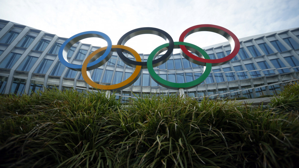 شعار دورة الألعاب الأولمبية. (رويترز)