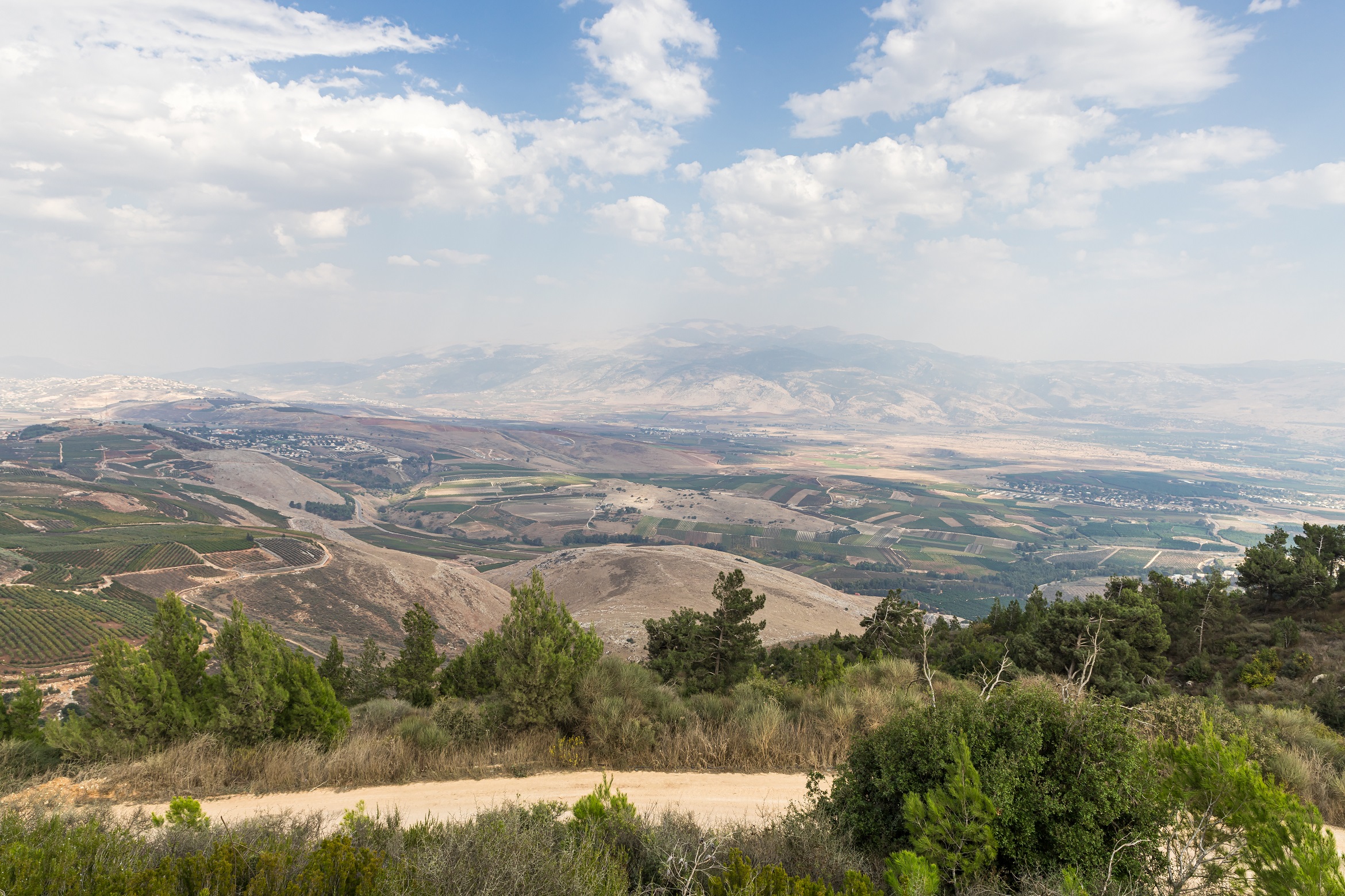 منطقة بانيا بالقرب من قرية مسجاف عام في الجليل الأعلى شمال فلسطين المحتلة قرب الحدود الشمالية مع لبنان. (shutterstock)