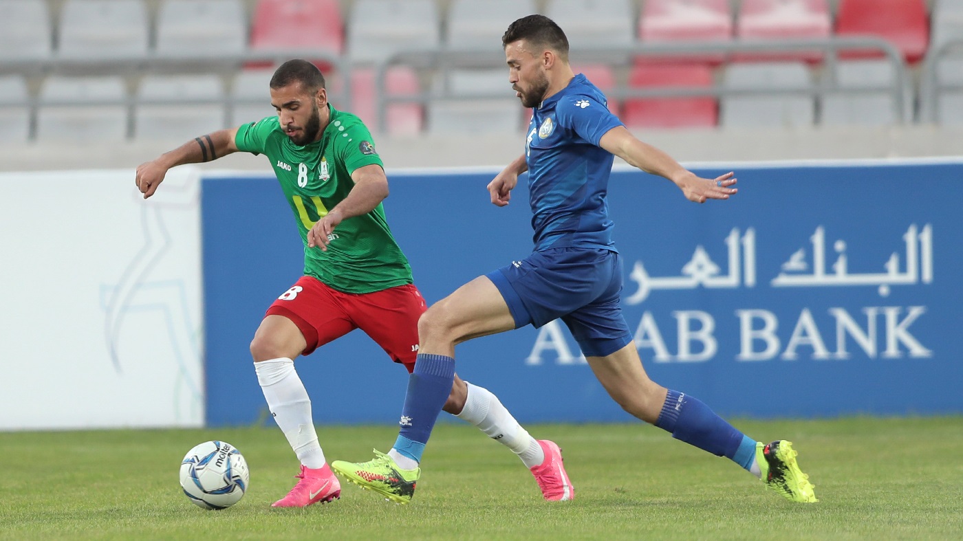 صورة من مباراة سابقة جمعت الوحدات مع السلط في دوري المحترفين لكرة القدم. (اتحاد كرة القدم)