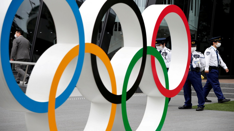شعار دورة الألعاب الأولمبية. (رويترز)