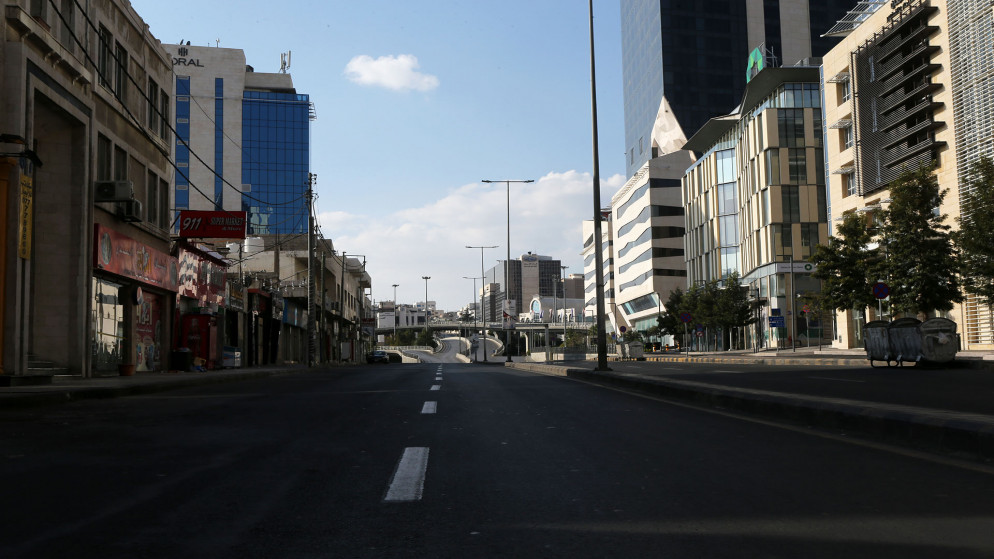 شارع رئيسي في مدينة عمّان. (صلاح ملكاوي / المملكة)