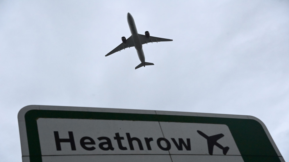 طائرة تقلع من مطار هيثرو في لندن، 4 شباط/فبراير 2021. (رويترز)