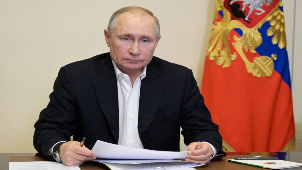 الرئيس الروسي فلاديمير بوتين، 19 نيسان/ أبريل 2021. (أ ف ب)