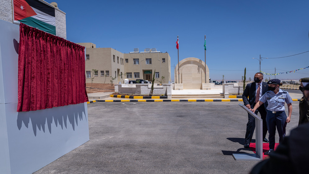 سمو الأميرة سلمى بنت عبدالله الثاني تفتتح مركز تدريب المرأة العسكرية مندوبة عن الملك. (بترا)