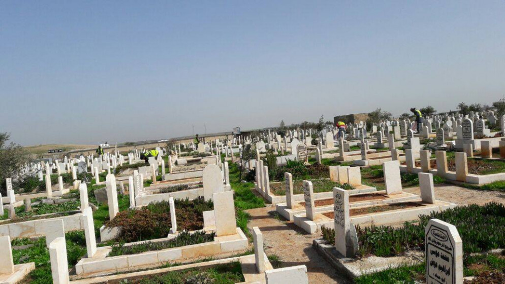 صورة توضيحية لمقبرة إسلامية في إربد. (بلدية إربد الكبرى)