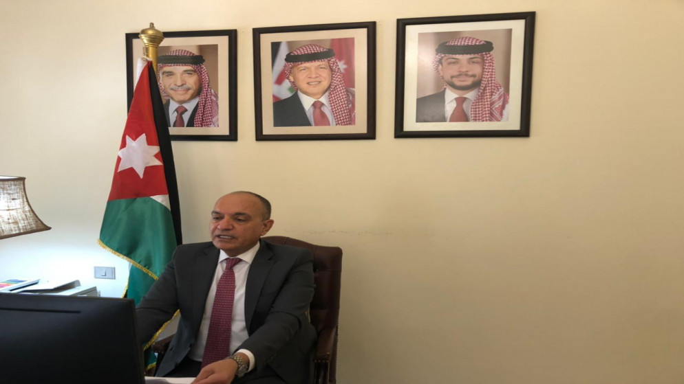 السفير الأردني في القاهرة المندوب الدائم لدى جامعة الدول العربية أمجد العضايلة. (بترا)