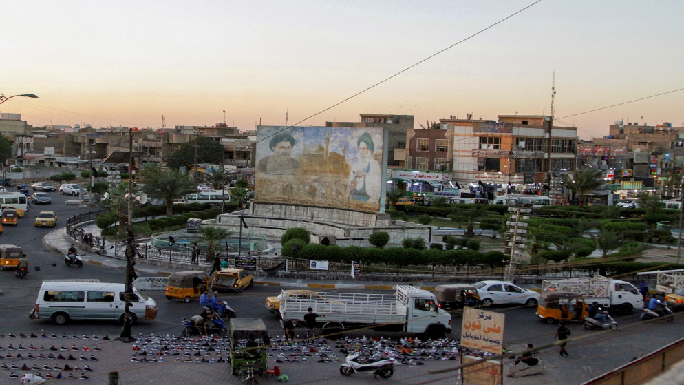 منظر عام لساحة في العاصمة العراقية بغداد. (رويترز)