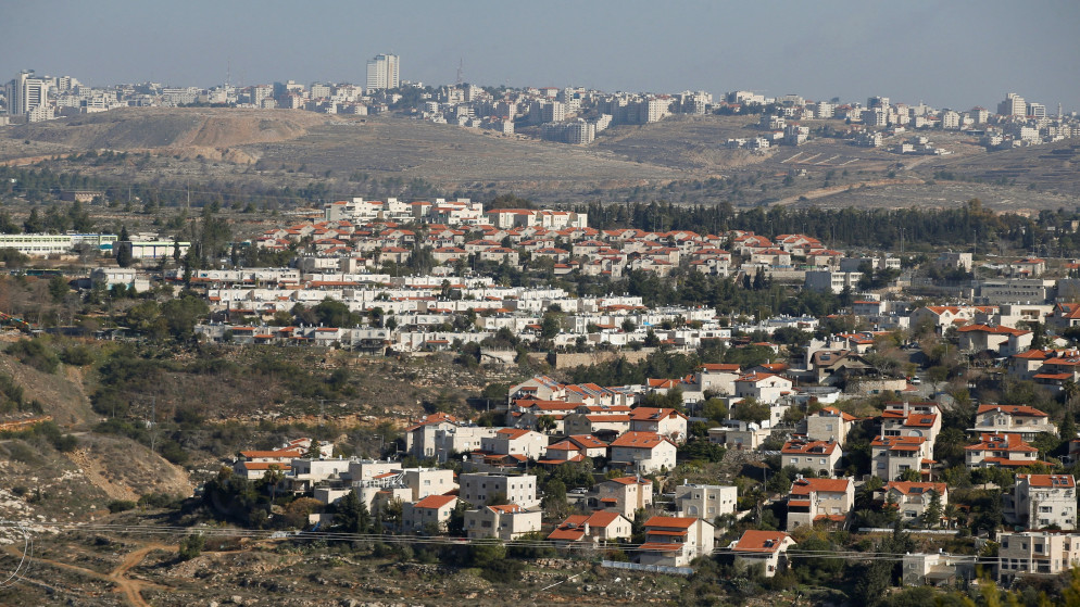 صورة أرشيفية لمستوطنات إسرائيلية مقامة على أراض فلسطينية. (وفا)