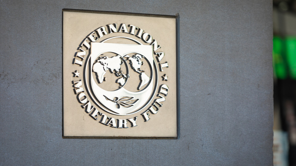 شعار صندوق النقد الدولي. (shutterstock)
