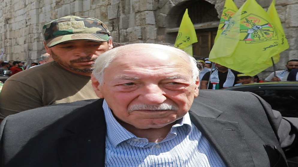 الأمين العام للجبهة الشعبية لتحرير فلسطين - القيادة العامة ومؤسسها أحمد جبريل. (أ ف ب)
