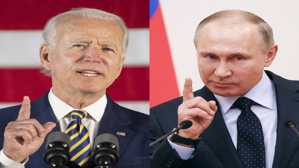 الرئيس الأميركي جو بايدن دعا نظيره الروسي فلاديمير بوتين إلى التحرك ضد عمليات قرصنة مصدرها روسيا. (أ ف ب)