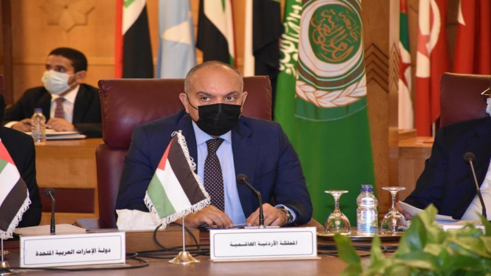 السفير الأردني في القاهرة أمجد العضايلة في حفل إطلاق التقرير الاقتصادي العربي الموحد للعام 2020في حفل إطلاق التقرير الاقتصادي العربي الموحد للعام 2020. (المملكة)