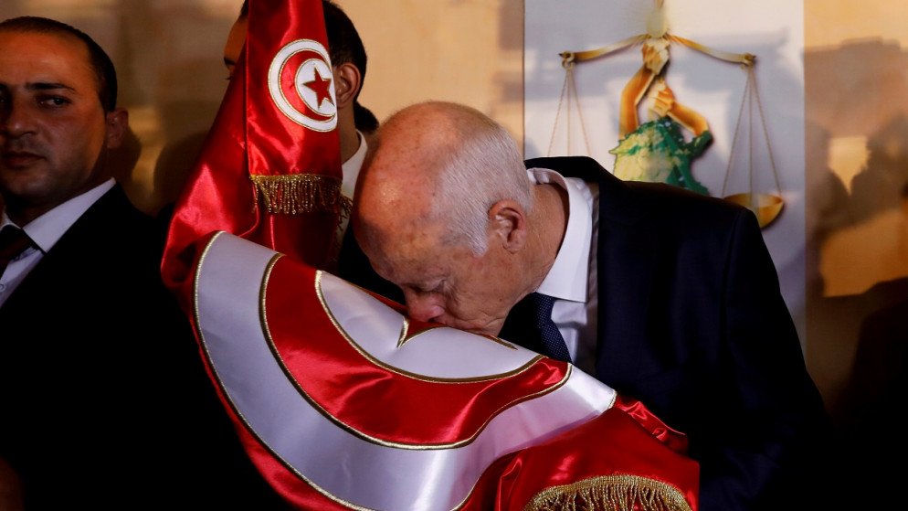 الرئيس التونسي قيس سعيّد، 13 تشرين الثاني/ أكتوبر 2019. (رويترز)