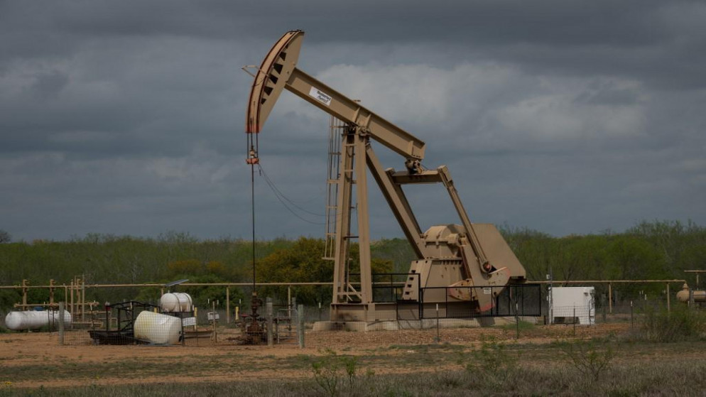 رافعة في موقع لاستخراج النفط في كوتولا في ولاية تكساس الأميركية، 12 آذار/مارس 2019. (أ ف ب)