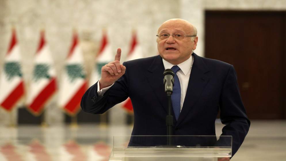 رئيس الحكومة الجديدة في لبنان نجيب ميقاتي. (رويترز)