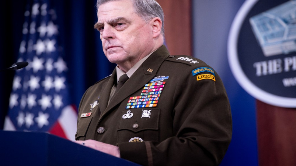 رئيس هيئة الأركان الأميركية المشتركة الجنرال مارك ميلي، 1 أيلول/سبتمبر 2021. (أ ف ب)