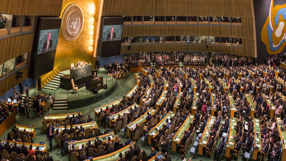 افتتاح سابق لأعمال الجمعية العامة للأمم المتحدة. (shutterstock)