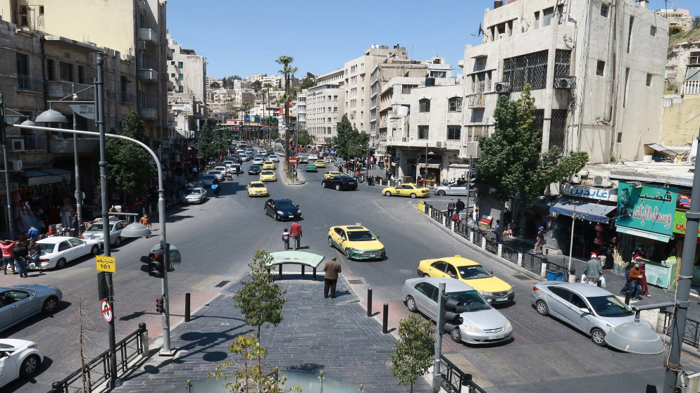 منظر عام من شارع رئيسي في وسط البلد في عمّان. (صلاح ملكاوي/ المملكة)