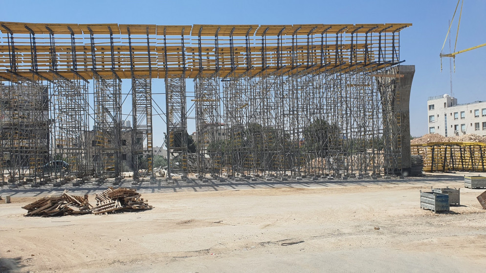 جانب من أعمال مشروع تقاطع الإرسال/الحرية في عمّان.5/7/2020.(المملكة)
