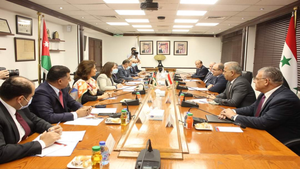 جتماعات وزارية أردنية سورية موسعة لتعزيز التعاون في عدة مجالات. (وزارة الصناعة والتجارة)