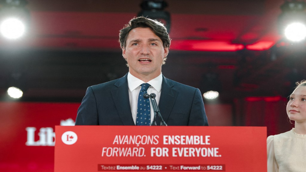 رئيس الوزراء الكندي جاستن ترودو، 21 سبتمبر 2021. (أ ف ب)