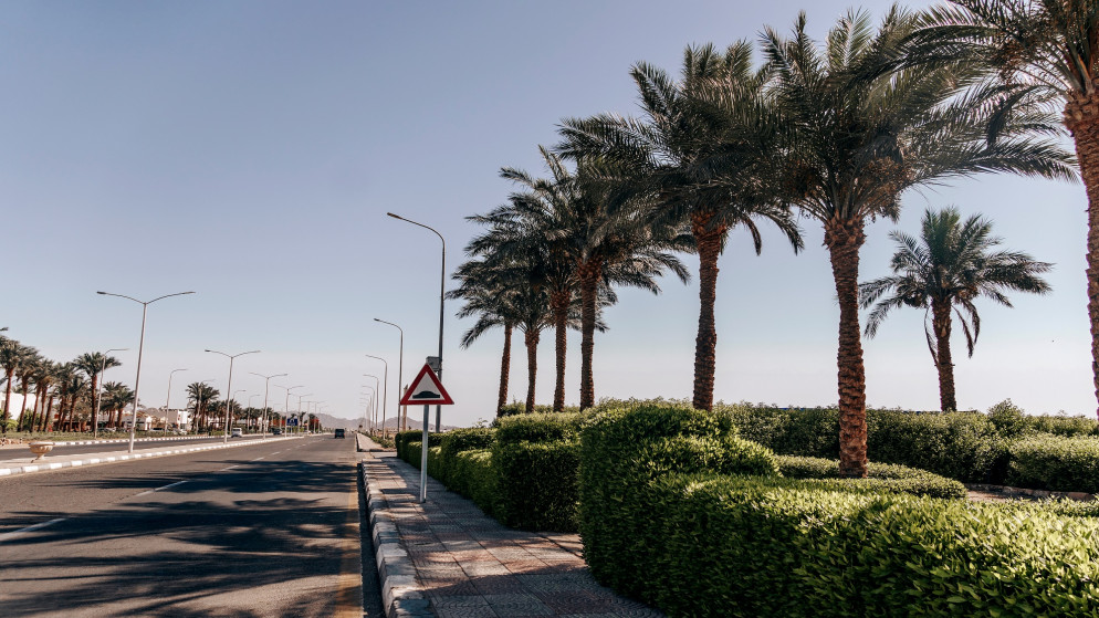 منظر عام لطريق في مصر. (Shutterstock)