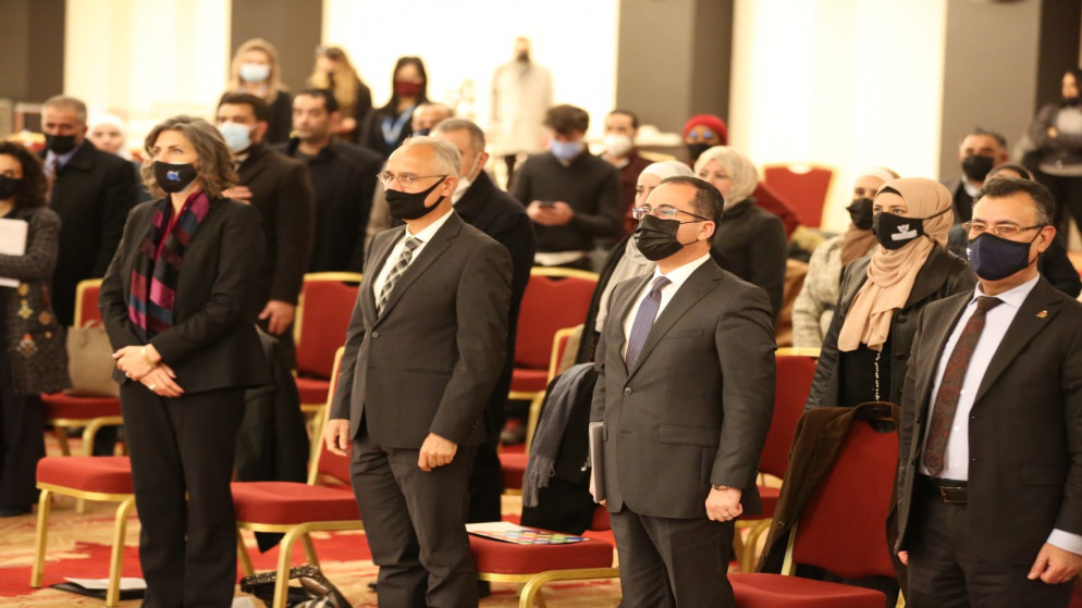 جانب من إطلاق ورشة العمل الخاصة بالفرق المختصة بإعداد تقرير الاستعراض الطوعي الوطني الثاني للأردن. (وزارة التخطيط والتعاون الدولي)