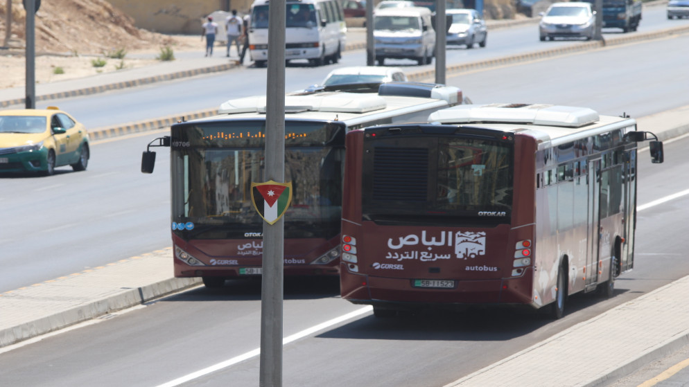 مشروع الباص سريع التردد في عمّان. (صلاح ملكاوي /المملكة)